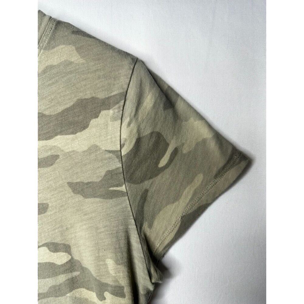 Athleta Tee Shirt Womens M Green Basic Camo Short Sleeve Crew - Picture 5 of 9